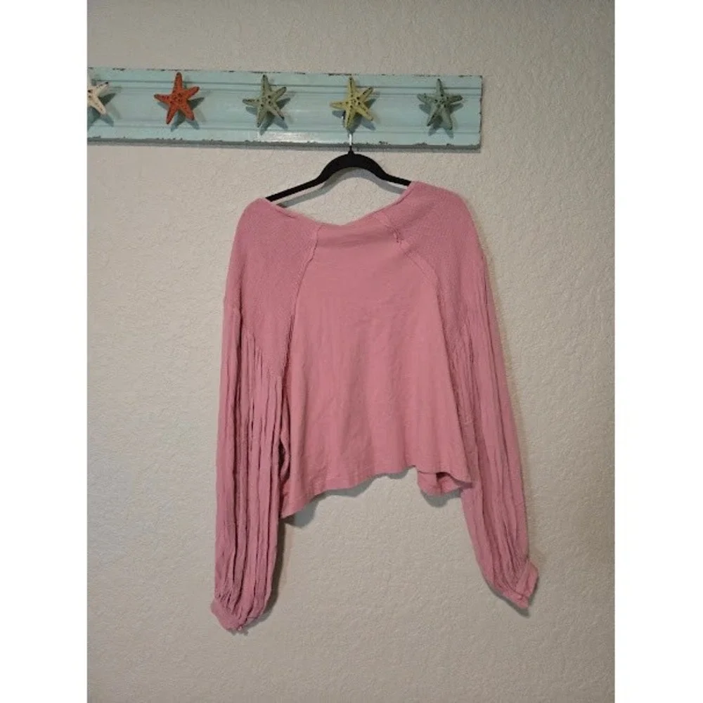 Free People Kathy Top- Mauve Pink